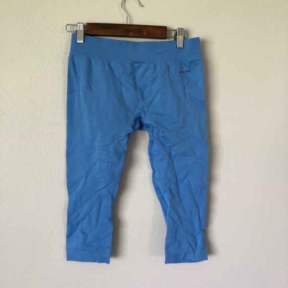 Nike Pro Compression Dri Fit Capri Leggings blue - Picture 3 of 6